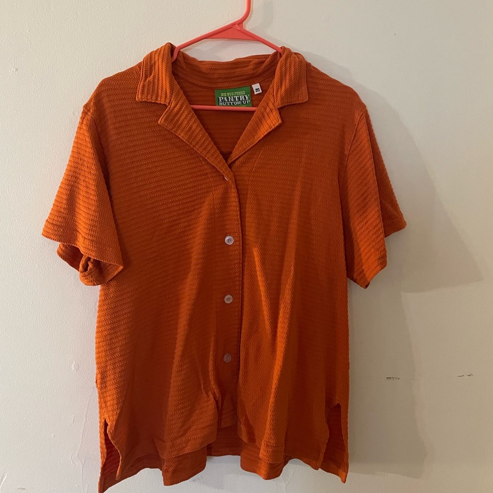 Big bud press T-shirt honeycomb button up